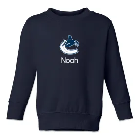 Personalized Vancouver Canucks Toddler Crewneck Sweatshirt