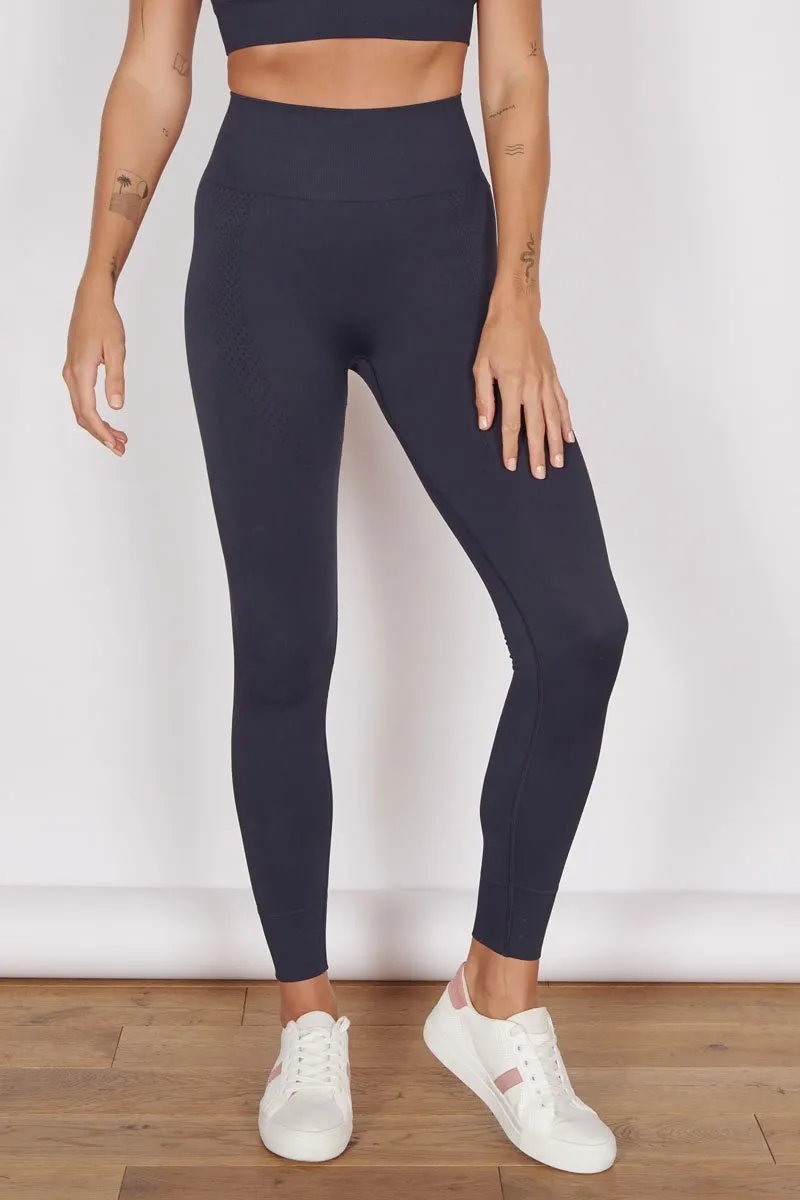 Petite Seam Free Sports Leggings, Navy, Women's