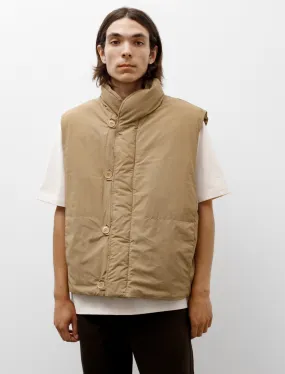 Puffer Gilet Ochre Khaki