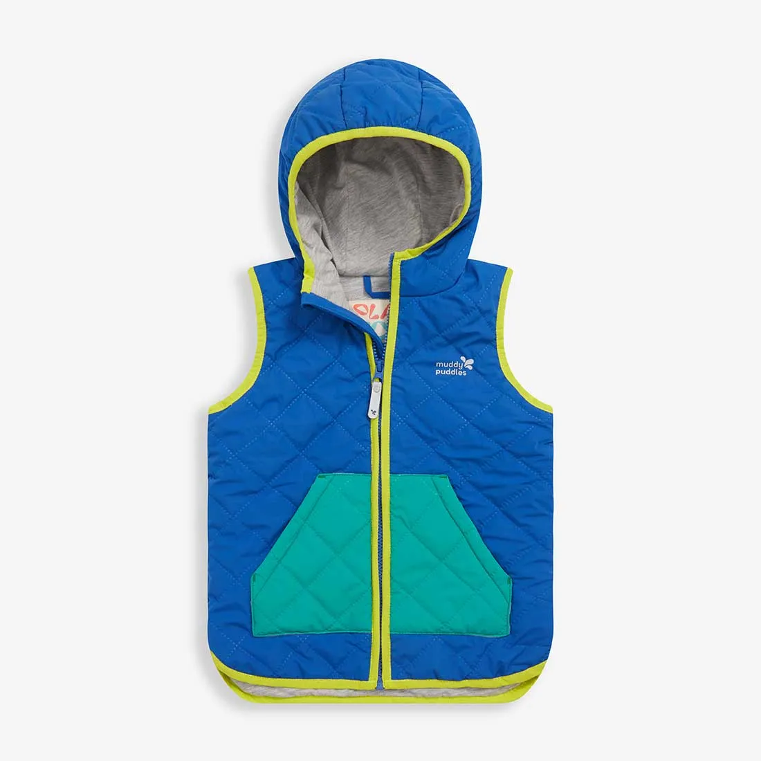 Quilted Kids Gilet Blue