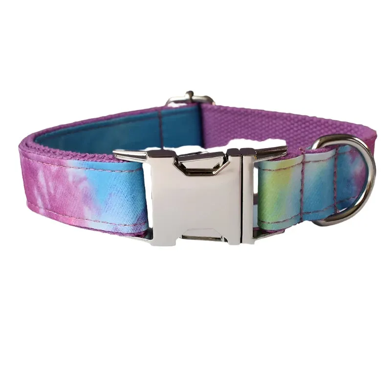 Rainbow Gradient Dog Collar - Personalized