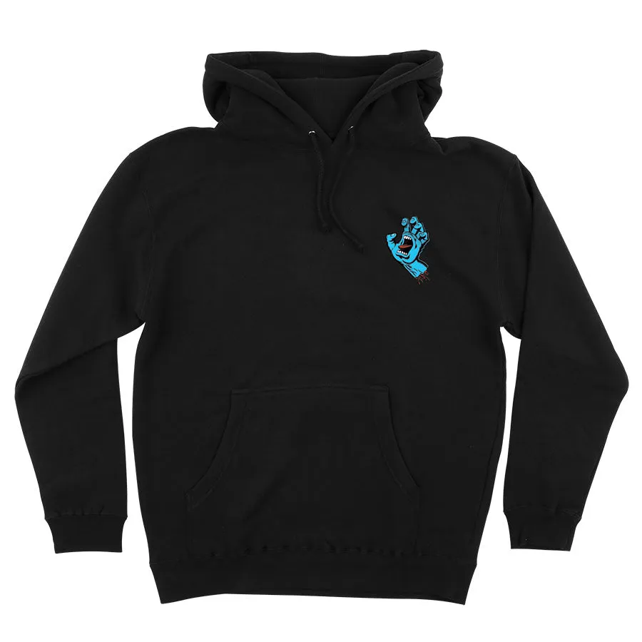 Santa Cruz Screaming Hand Pullover Hoodie, Black