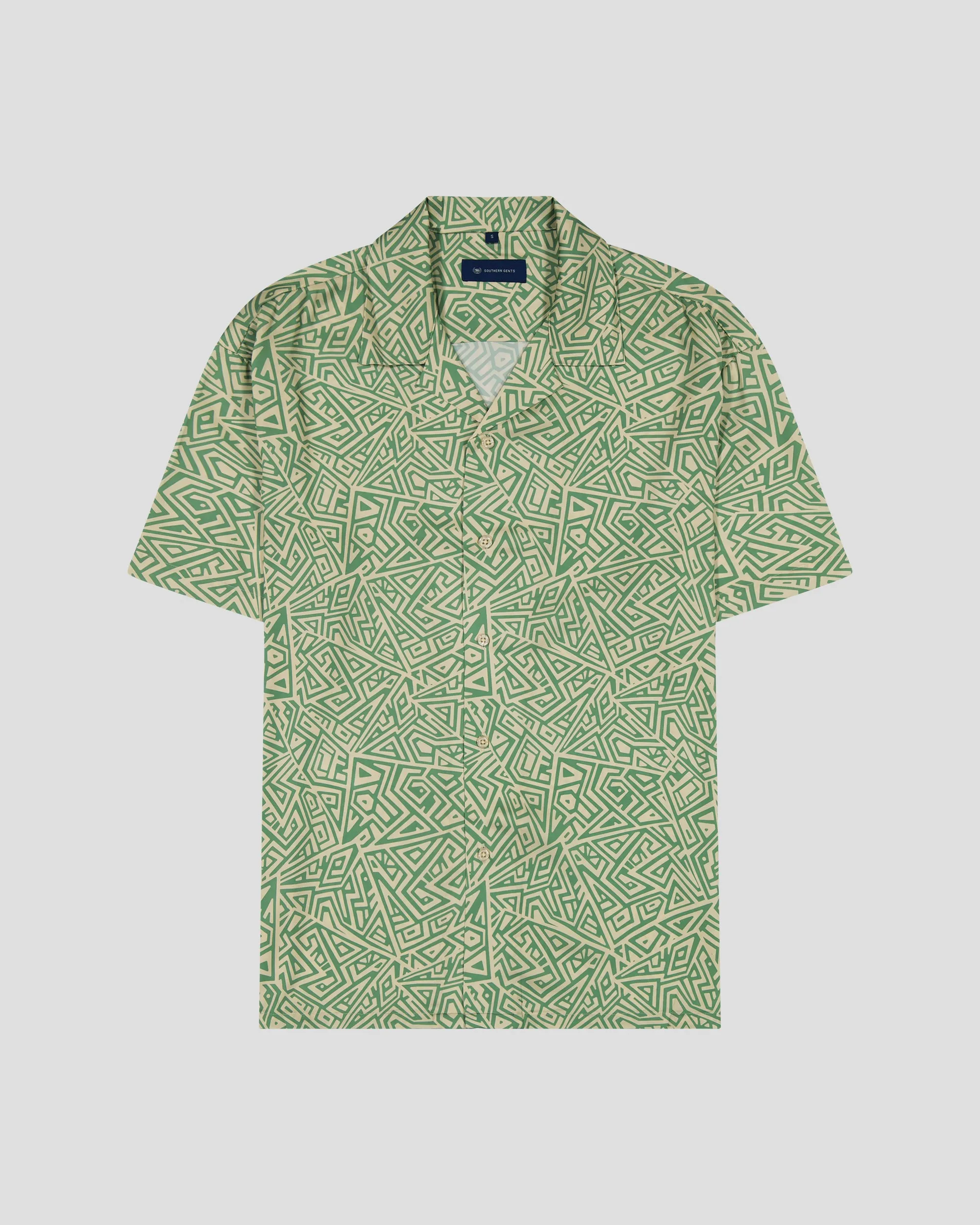 SG Camp Collar Shirt - Geometric Jungle