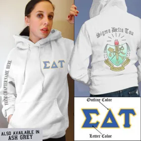 Sigma Delta Tau Crest Hoodie - G185 - SUB