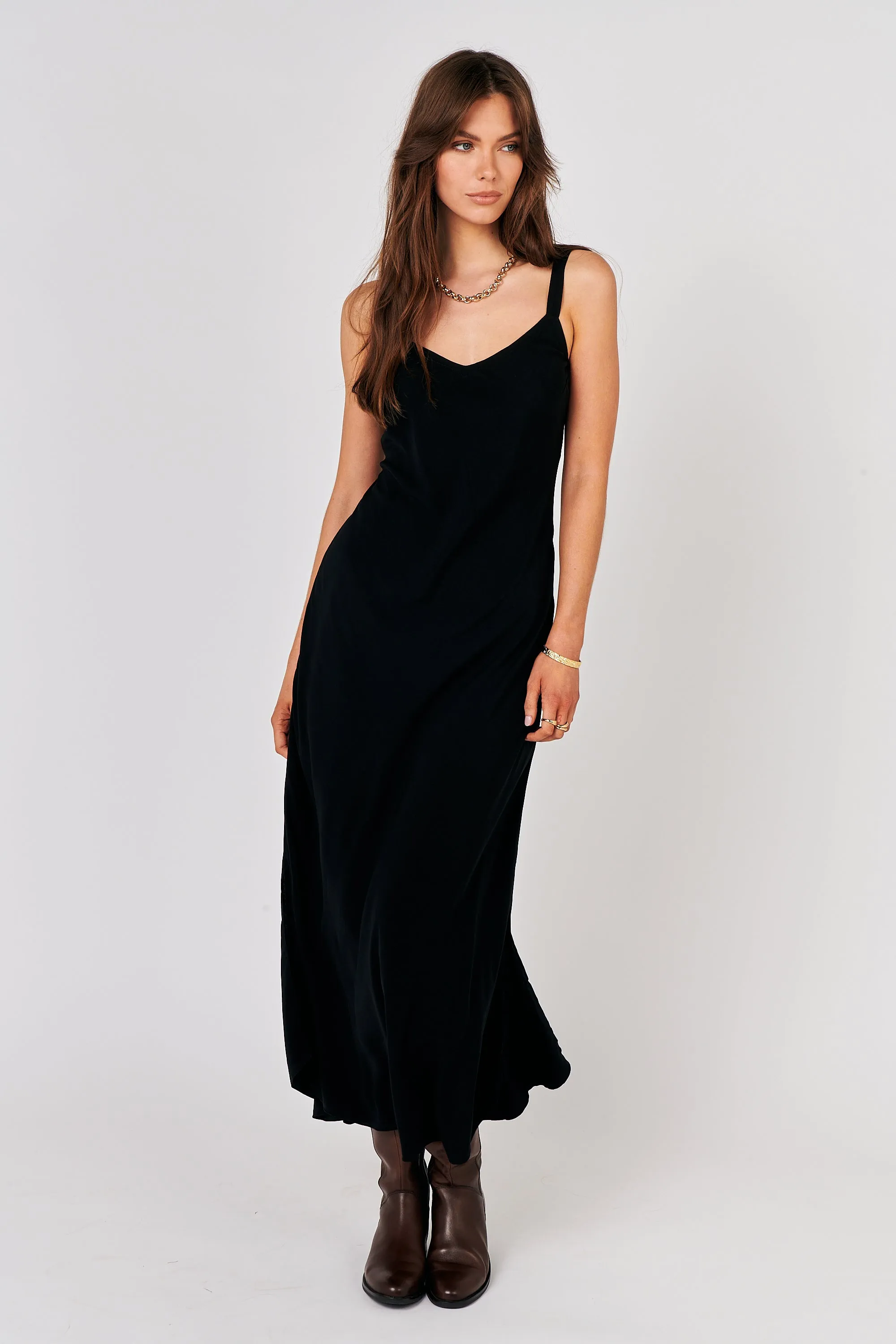 Slip Dress SUPER MAXI | Bias Cut | Black