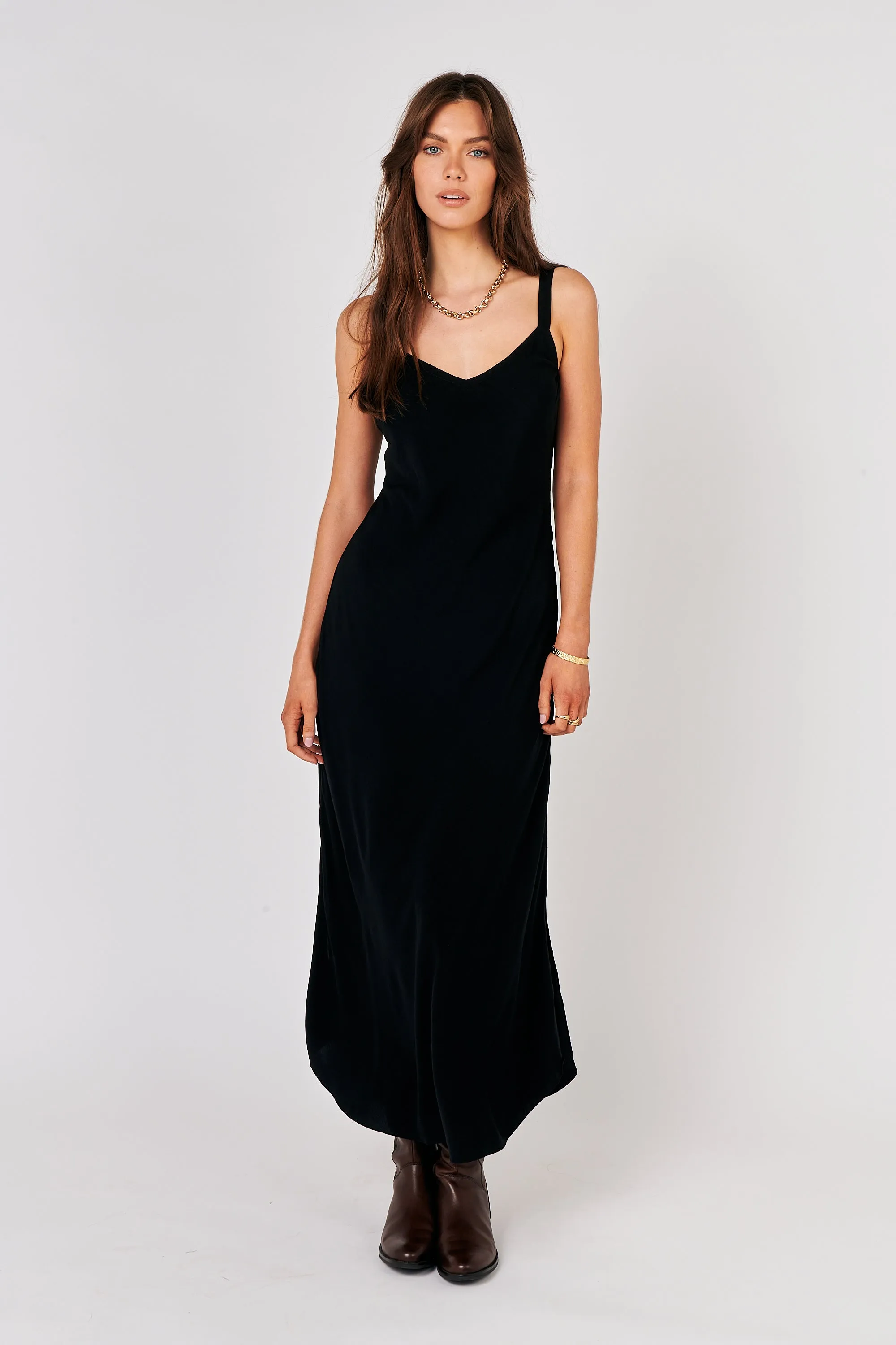 Slip Dress SUPER MAXI | Bias Cut | Black