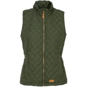 Soulmate Women's Padded Gilet / Body Warmer in Moss Green