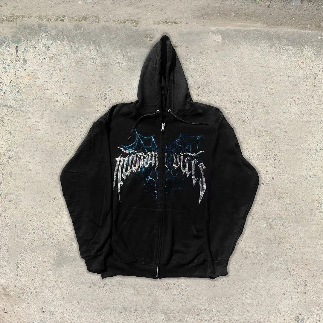 Spiderweb casual street sports home hoodie