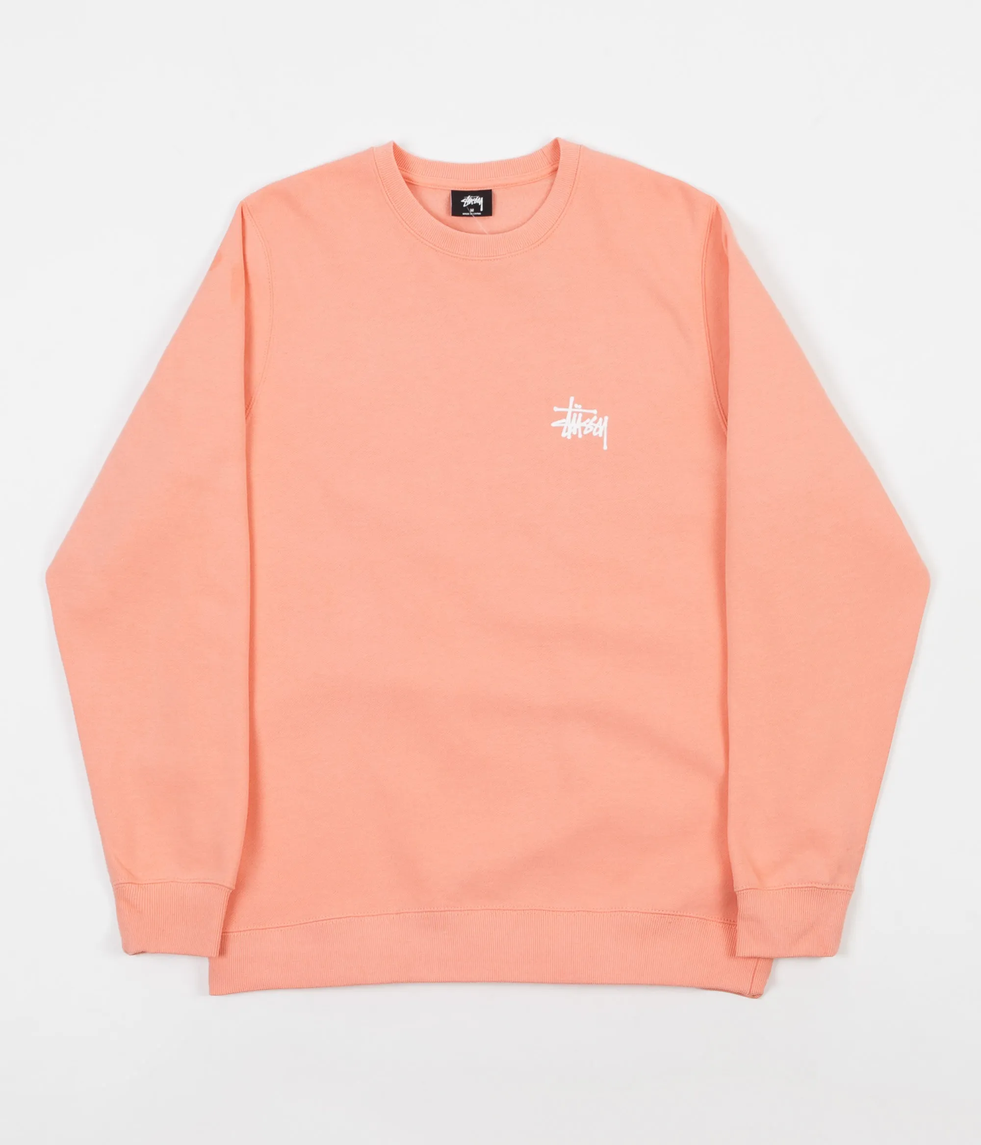 Stussy Basic Stussy Crewneck Sweatshirt - Salmon