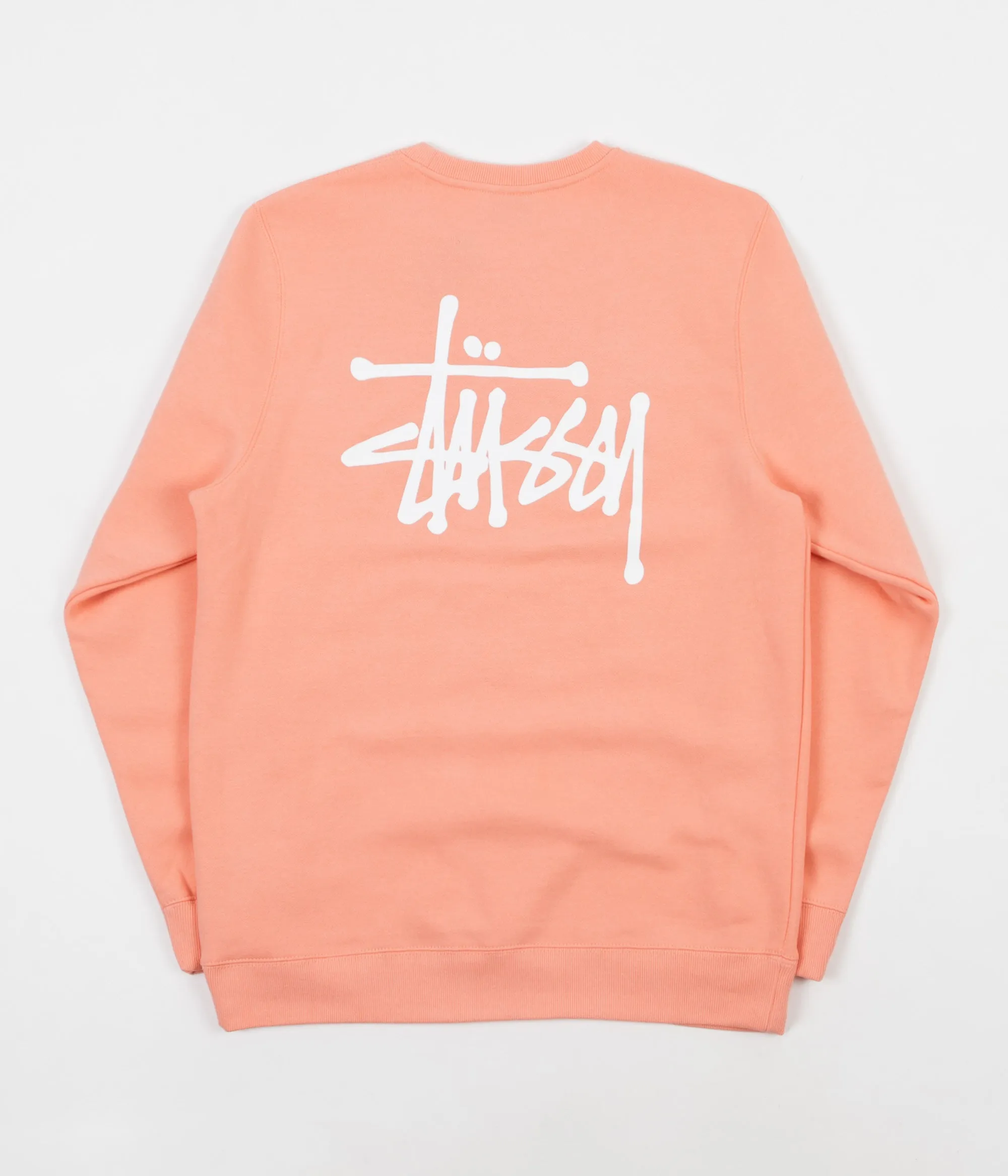 Stussy Basic Stussy Crewneck Sweatshirt - Salmon