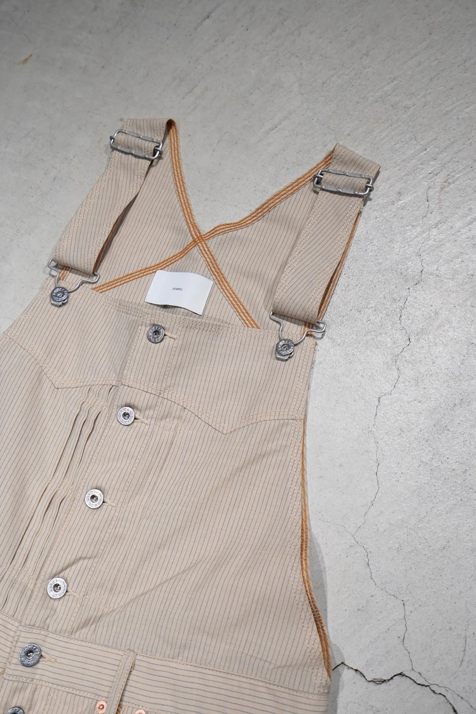 SUGARHILL WOOL LINEN OVERALL(HICKORY)