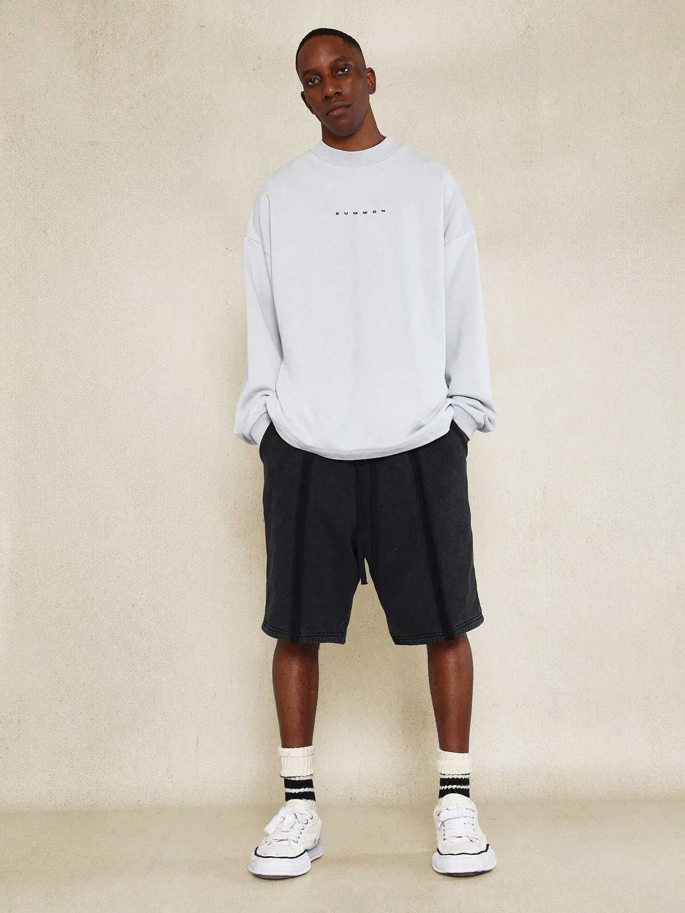 SUMWON Oversized Fit Sweatshirt With Back Large Patch