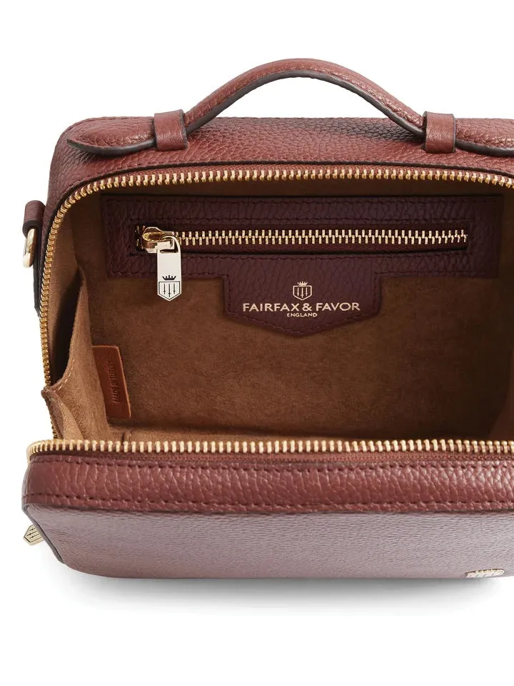 The Buckingham Women's Crossbody Bag - Burgandy Suede