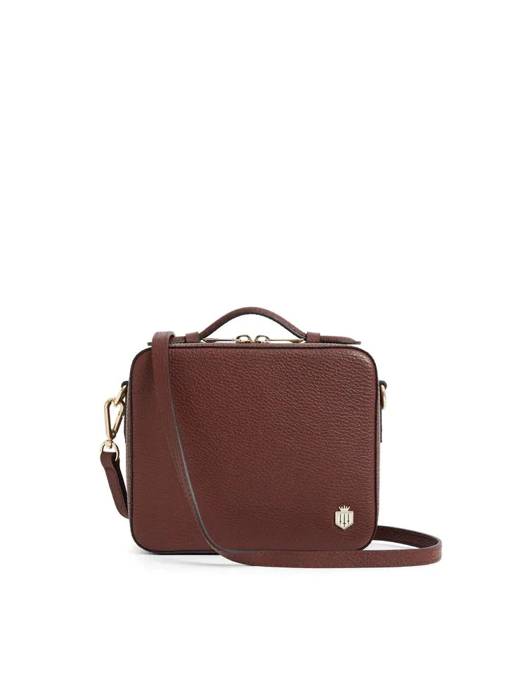 The Buckingham Women's Crossbody Bag - Burgandy Suede