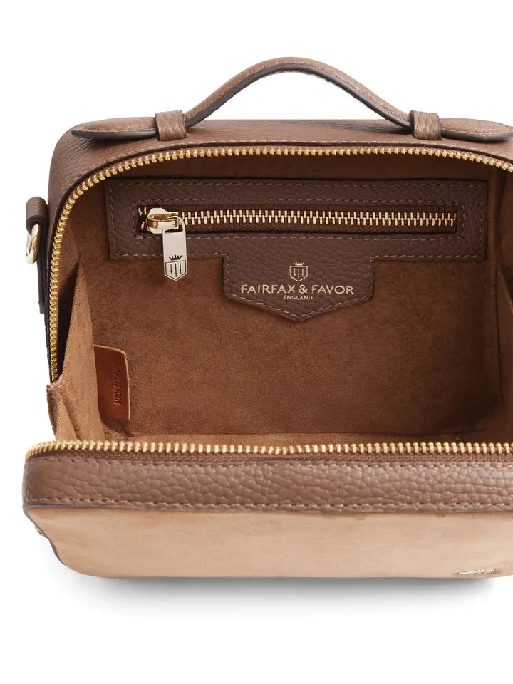 The Buckingham Women's Crossbody Bag - Tan Suede