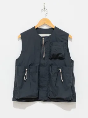 The Roper Gilet - Papery Cotton Tar