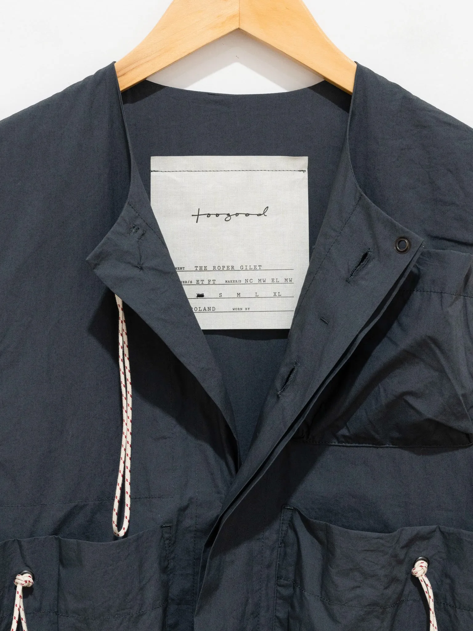 The Roper Gilet - Papery Cotton Tar