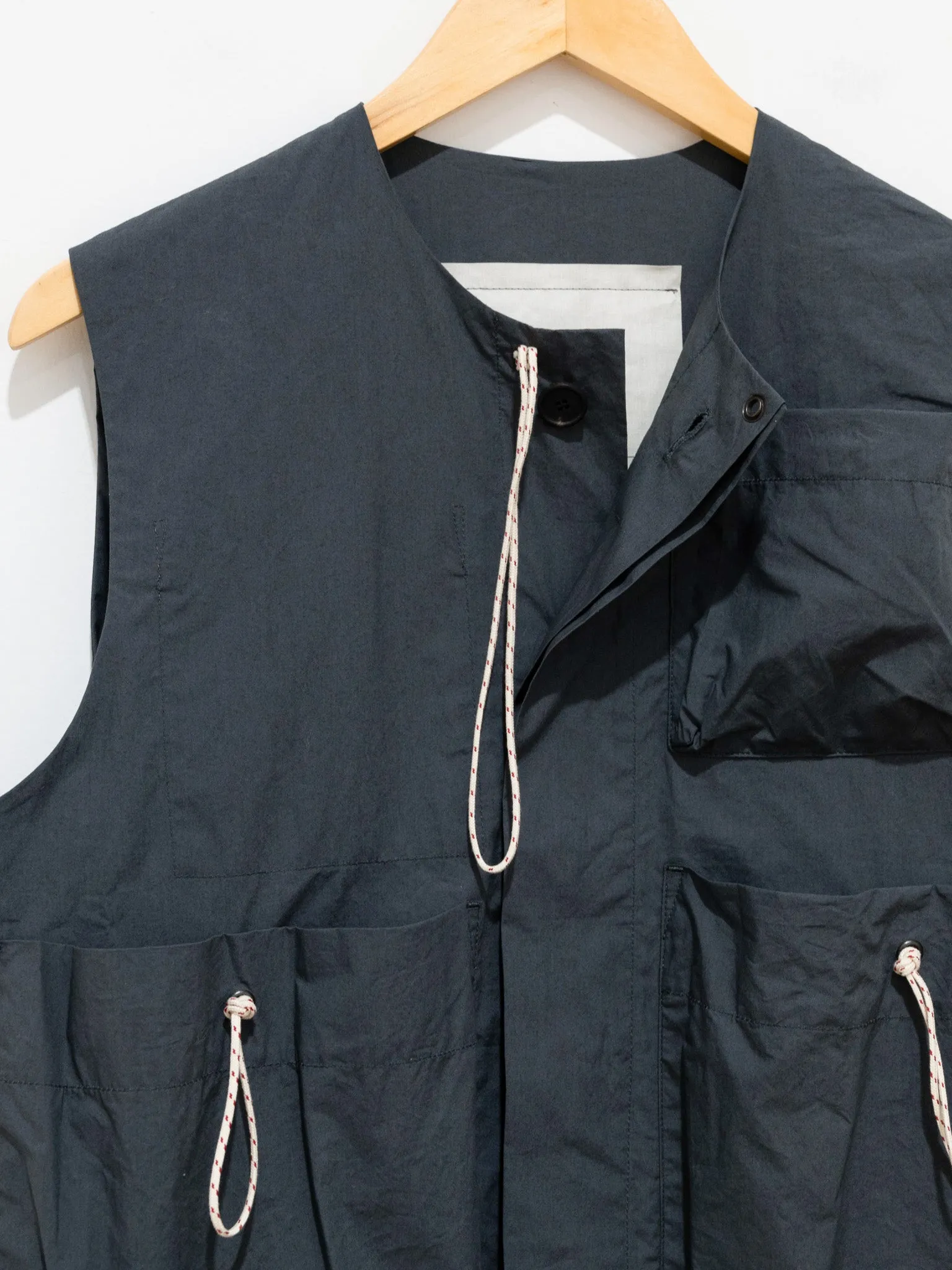 The Roper Gilet - Papery Cotton Tar