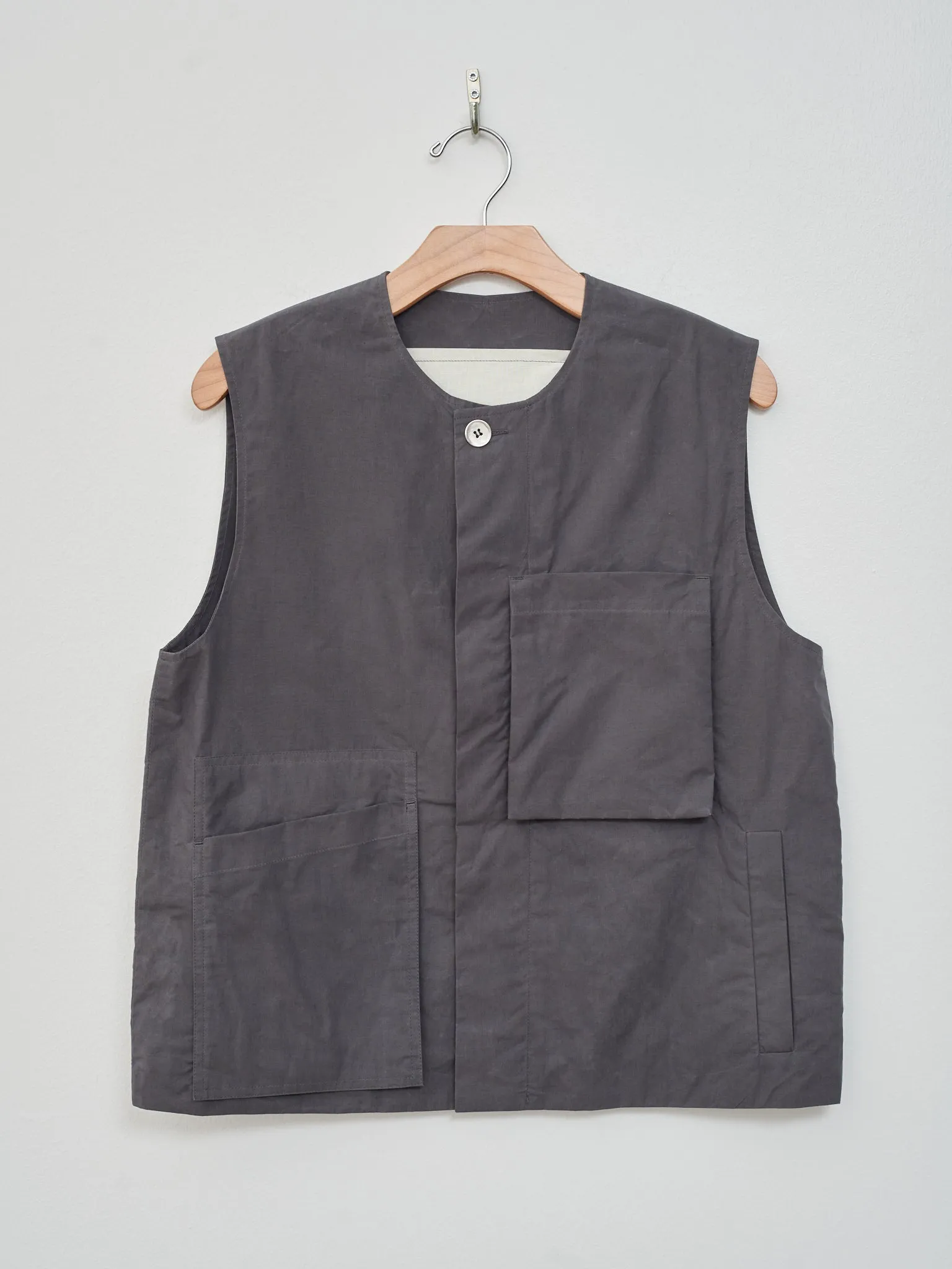 The Tinker Gilet - Proofed Cotton Charcoal