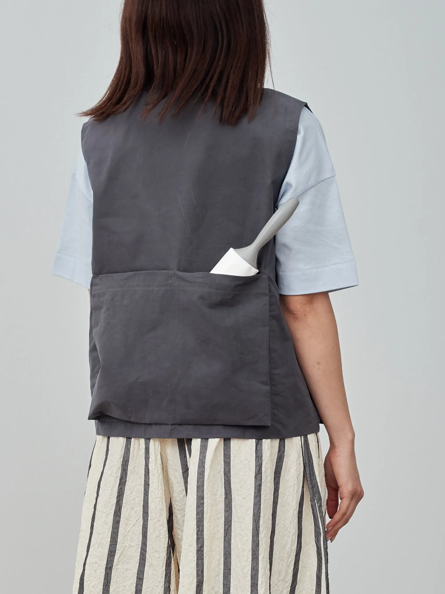 The Tinker Gilet - Proofed Cotton Charcoal