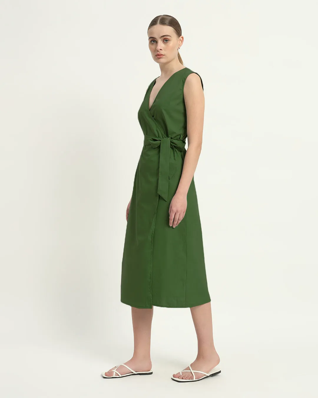 The Windsor Emerald Cotton Dress