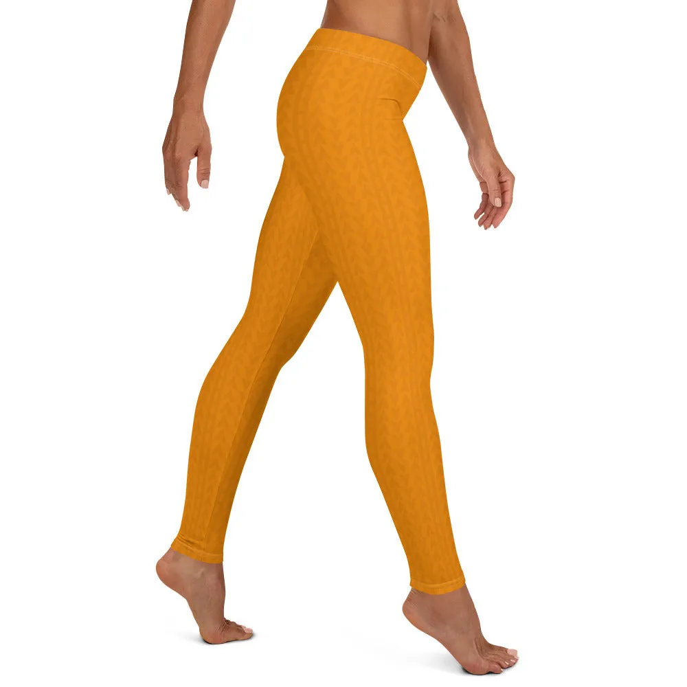 Tiger Tangerine Low Waist Leggings