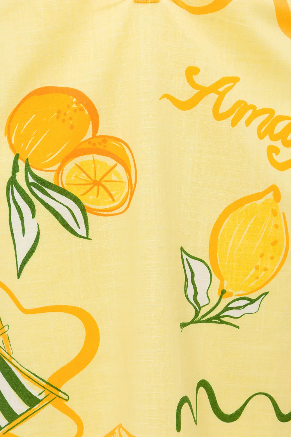 Tillie Midi Skirt - Amalfi Citrus