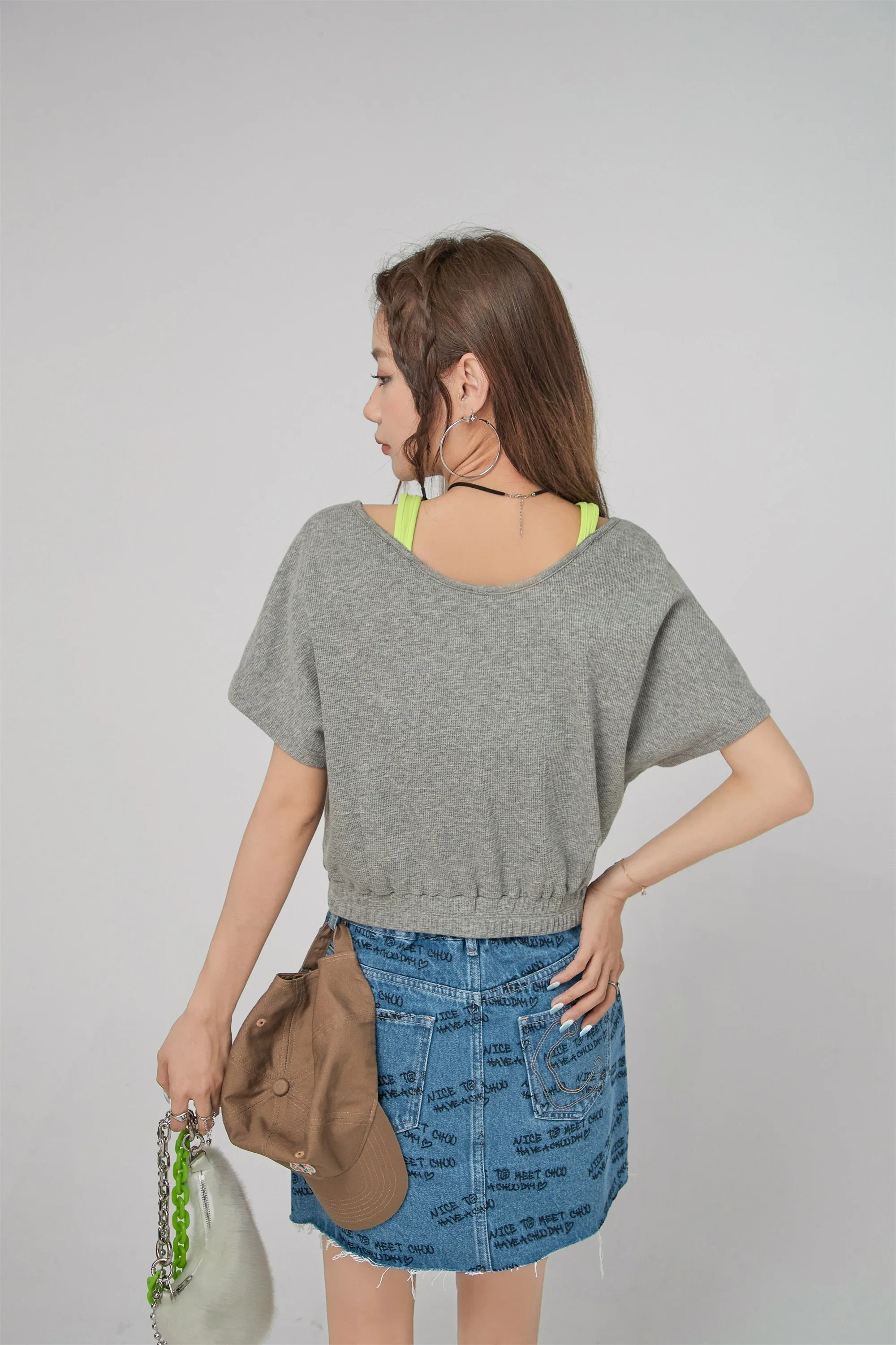 Two-Layer Crop Sport Top