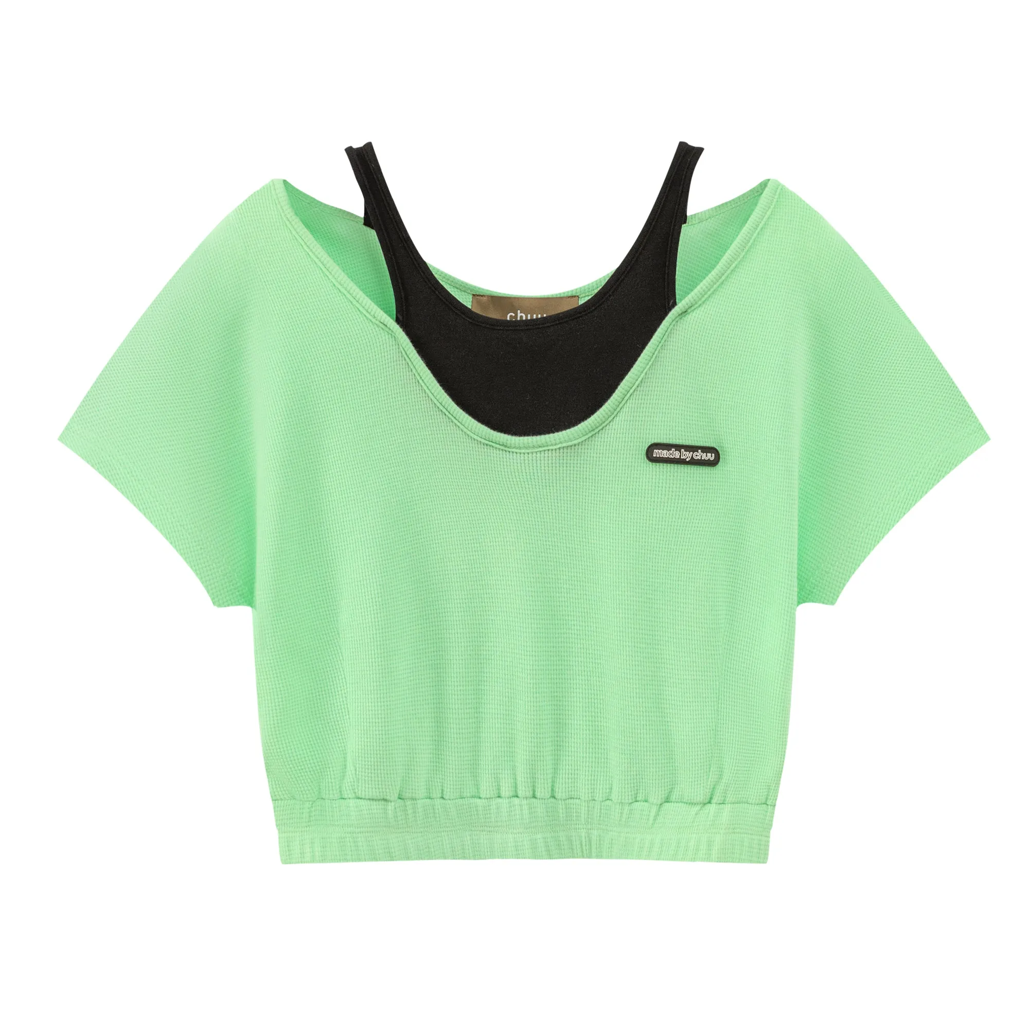 Two-Layer Crop Sport Top