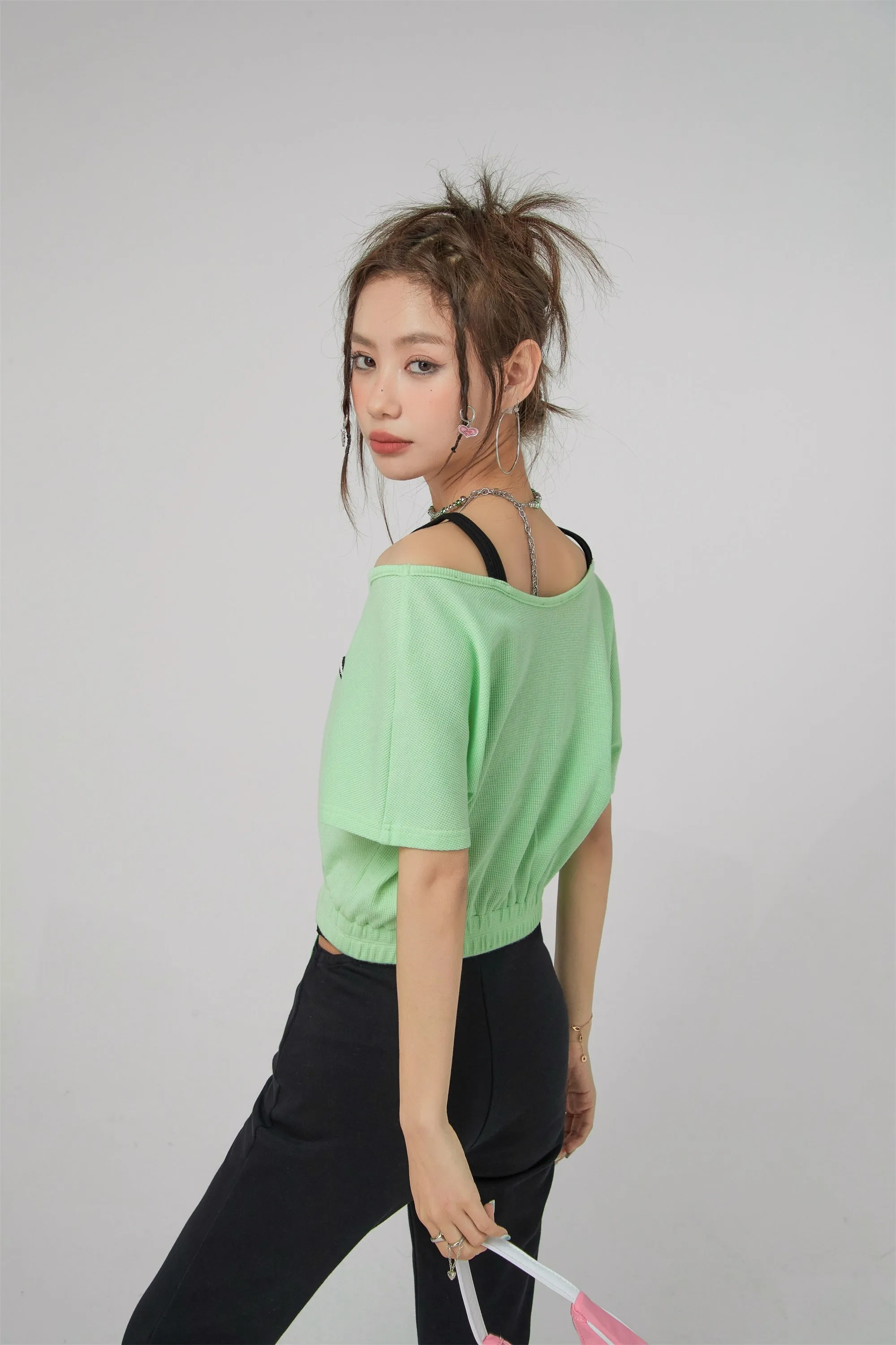 Two-Layer Crop Sport Top