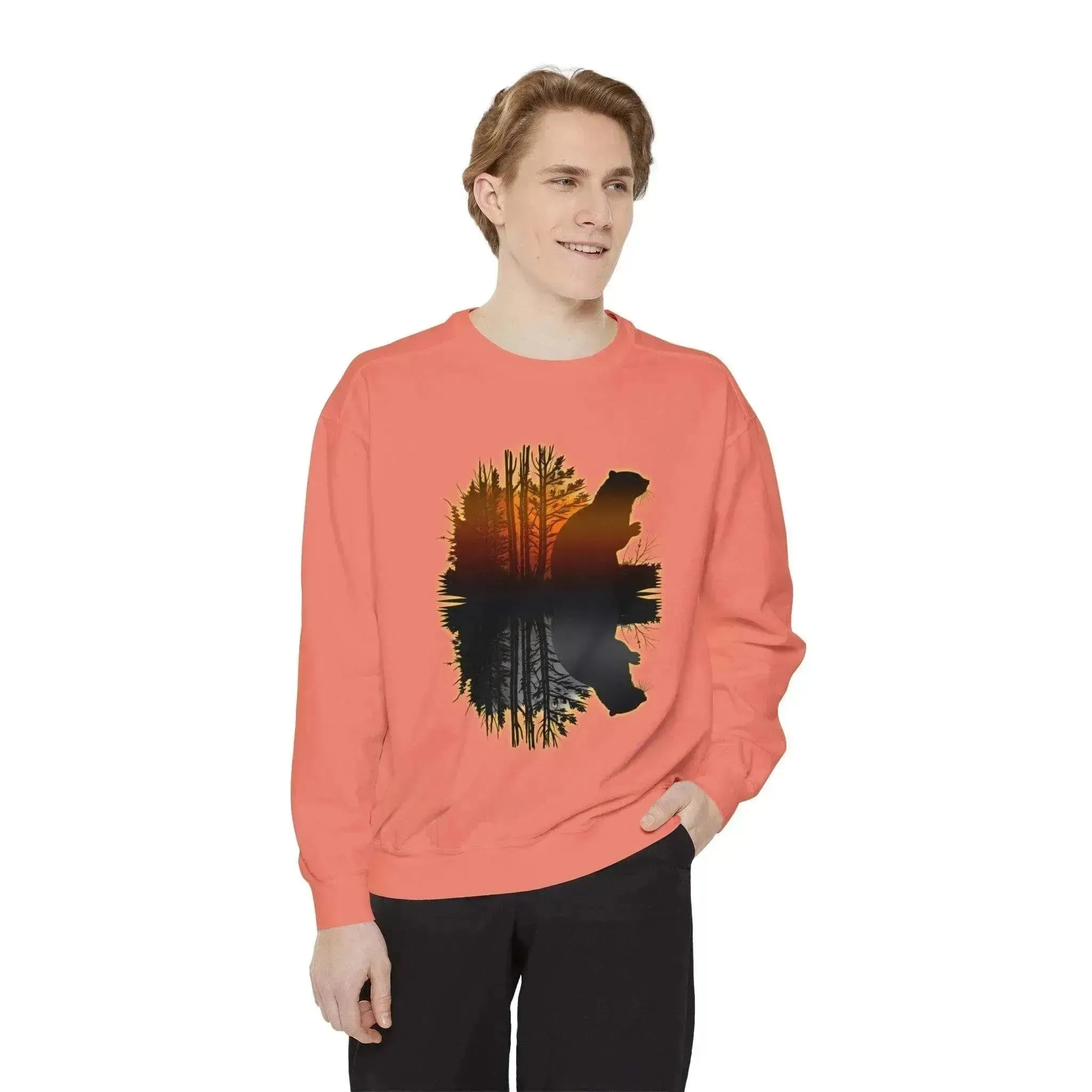 Vintage Aesthetic Beaver Sport Style Sweatshirt