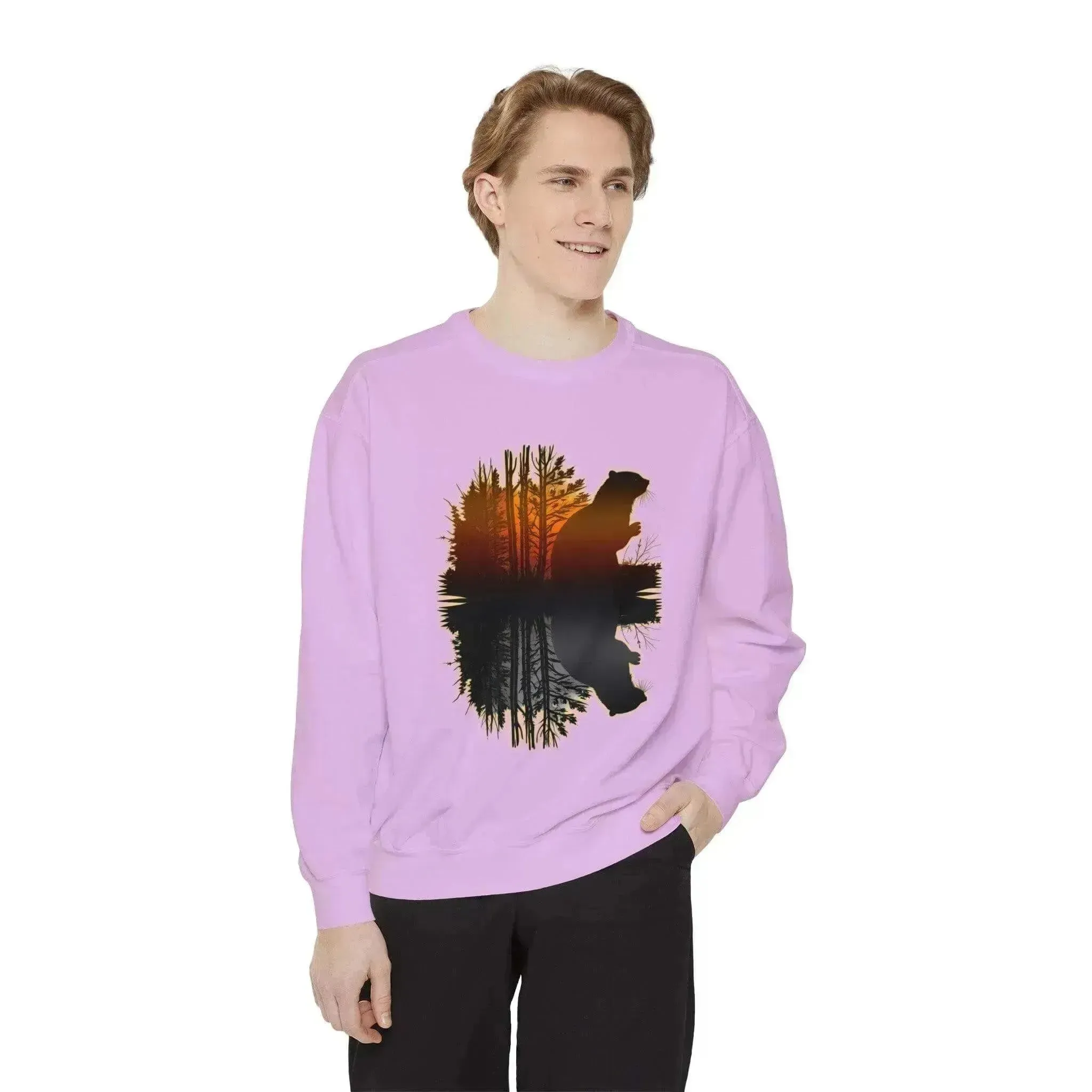 Vintage Aesthetic Beaver Sport Style Sweatshirt