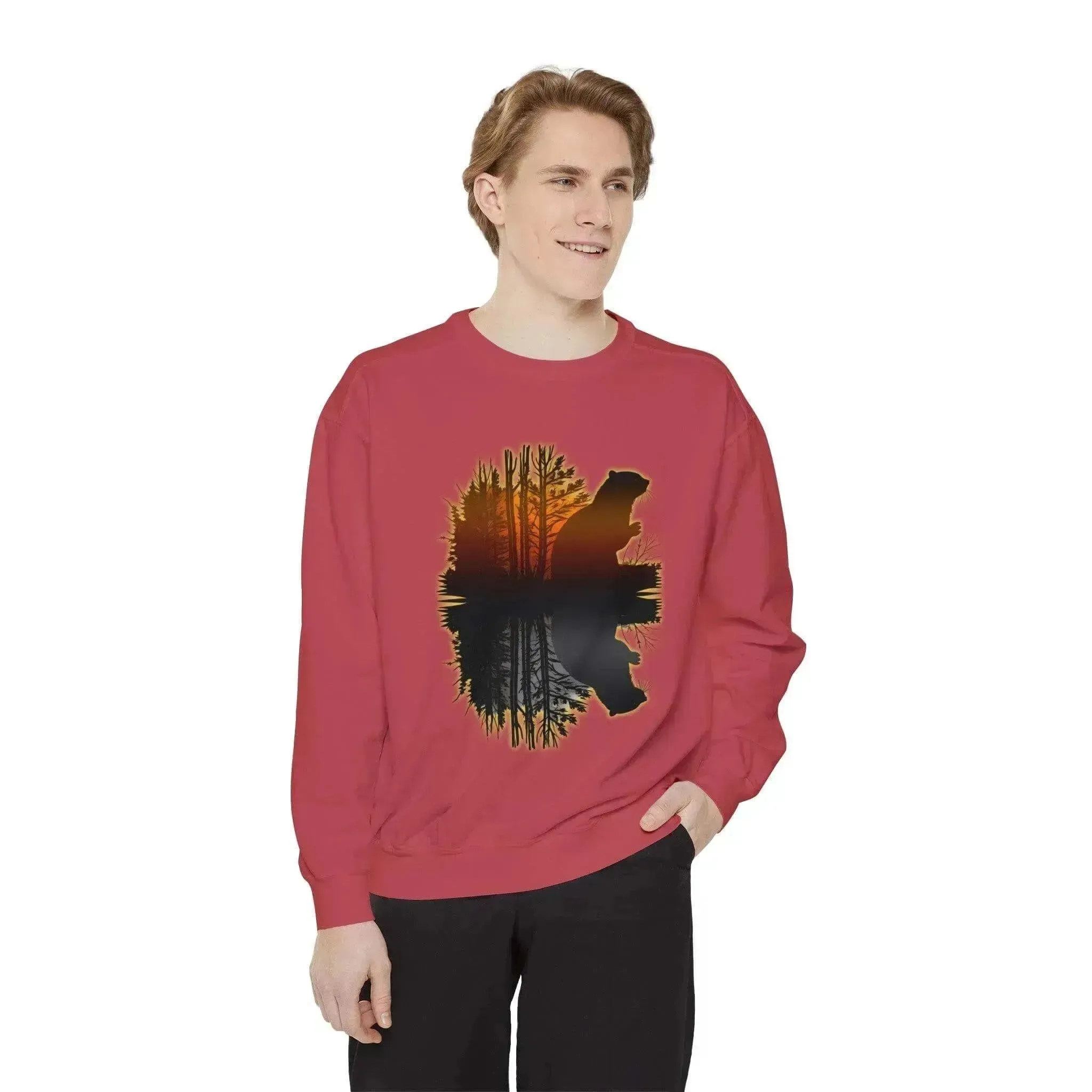 Vintage Aesthetic Beaver Sport Style Sweatshirt