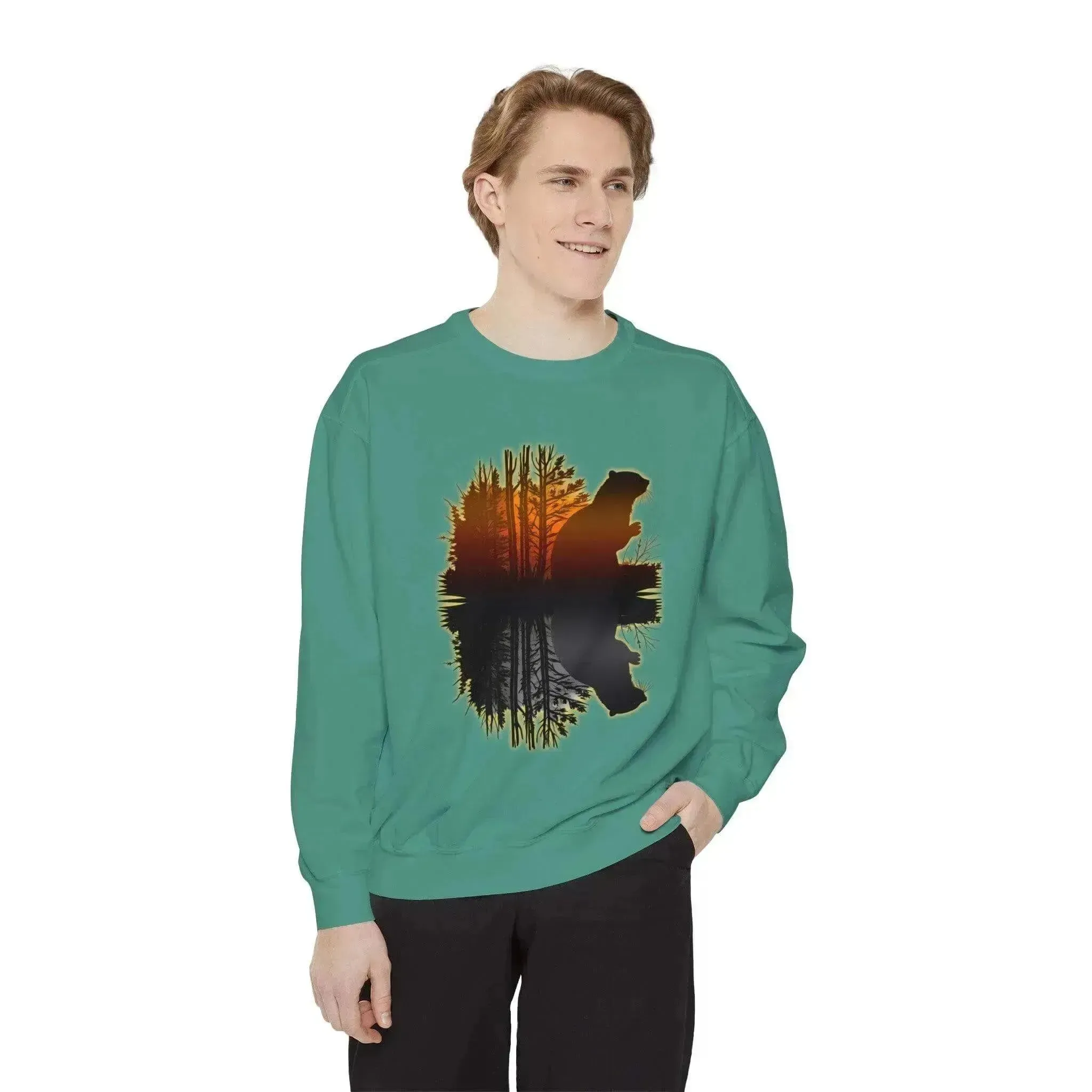 Vintage Aesthetic Beaver Sport Style Sweatshirt