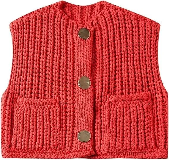 Vintage Style Knit Vest