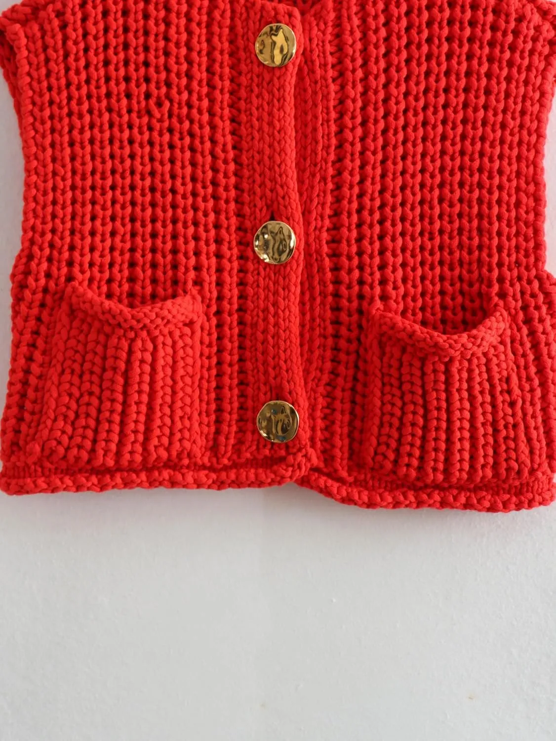 Vintage Style Knit Vest