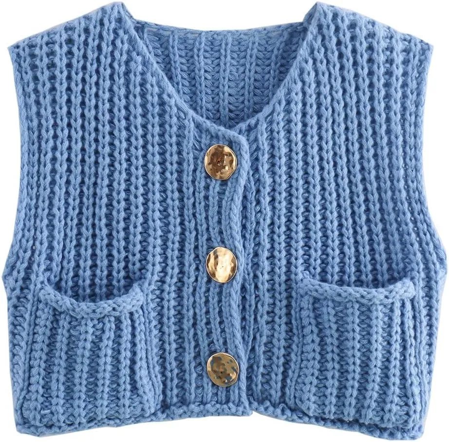 Vintage Style Knit Vest