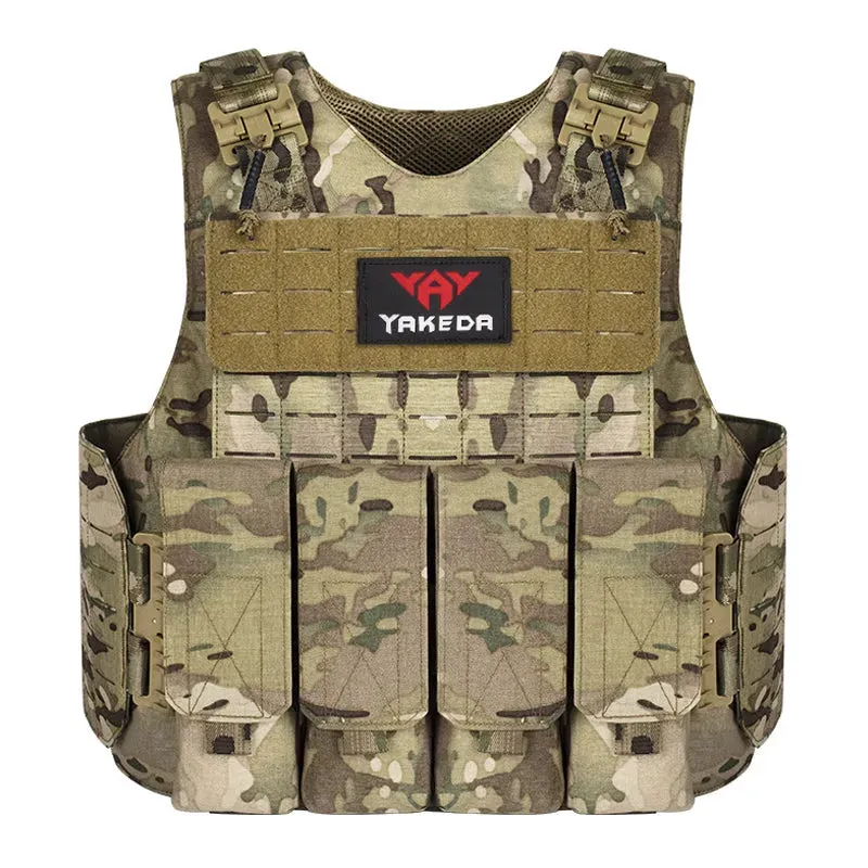 VT-8558 YAKEDA Camouflage Nylon Chaleco Tactico Combat MOLLE Plate Carrier Tactical Vest