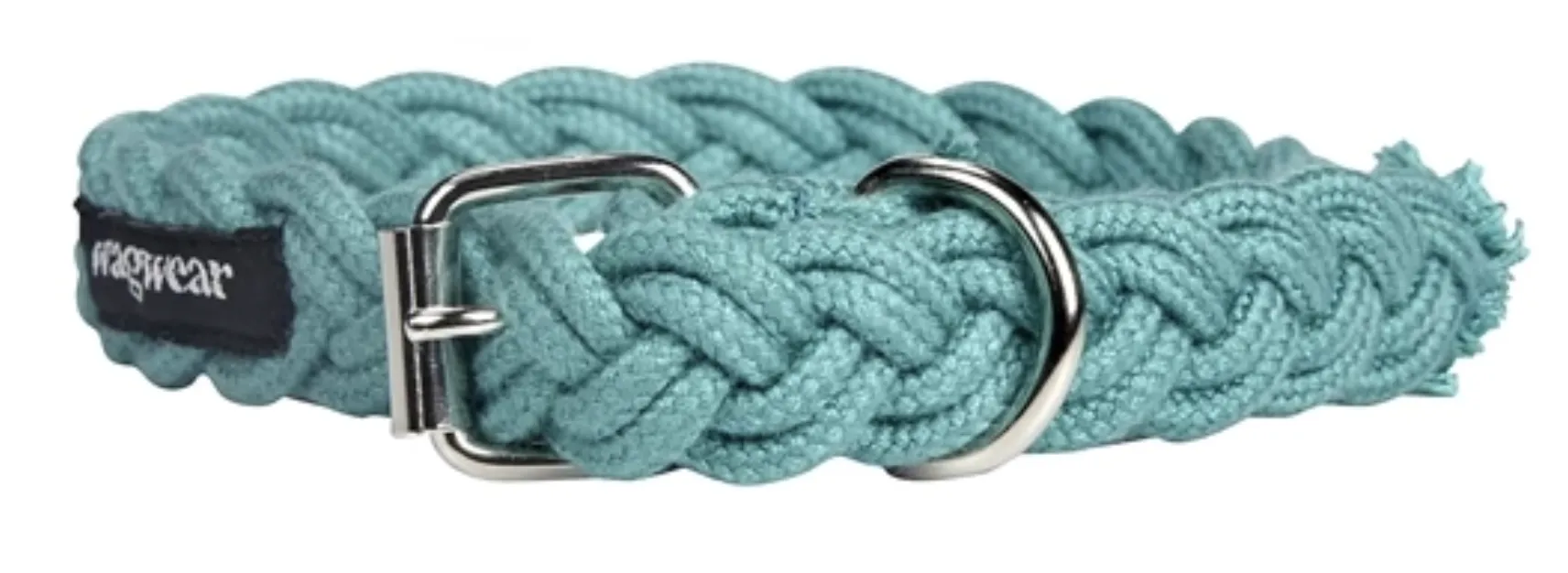 Wagwear Braided Fisherman Collar Aqua