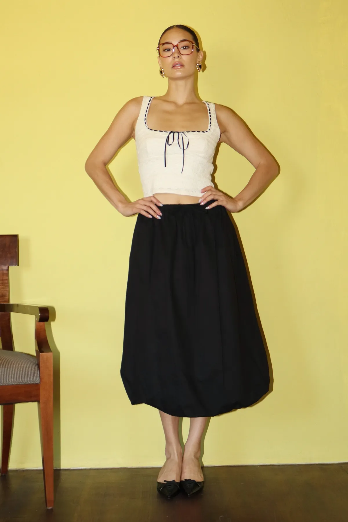 Whimsical Breeze Midi Skirt