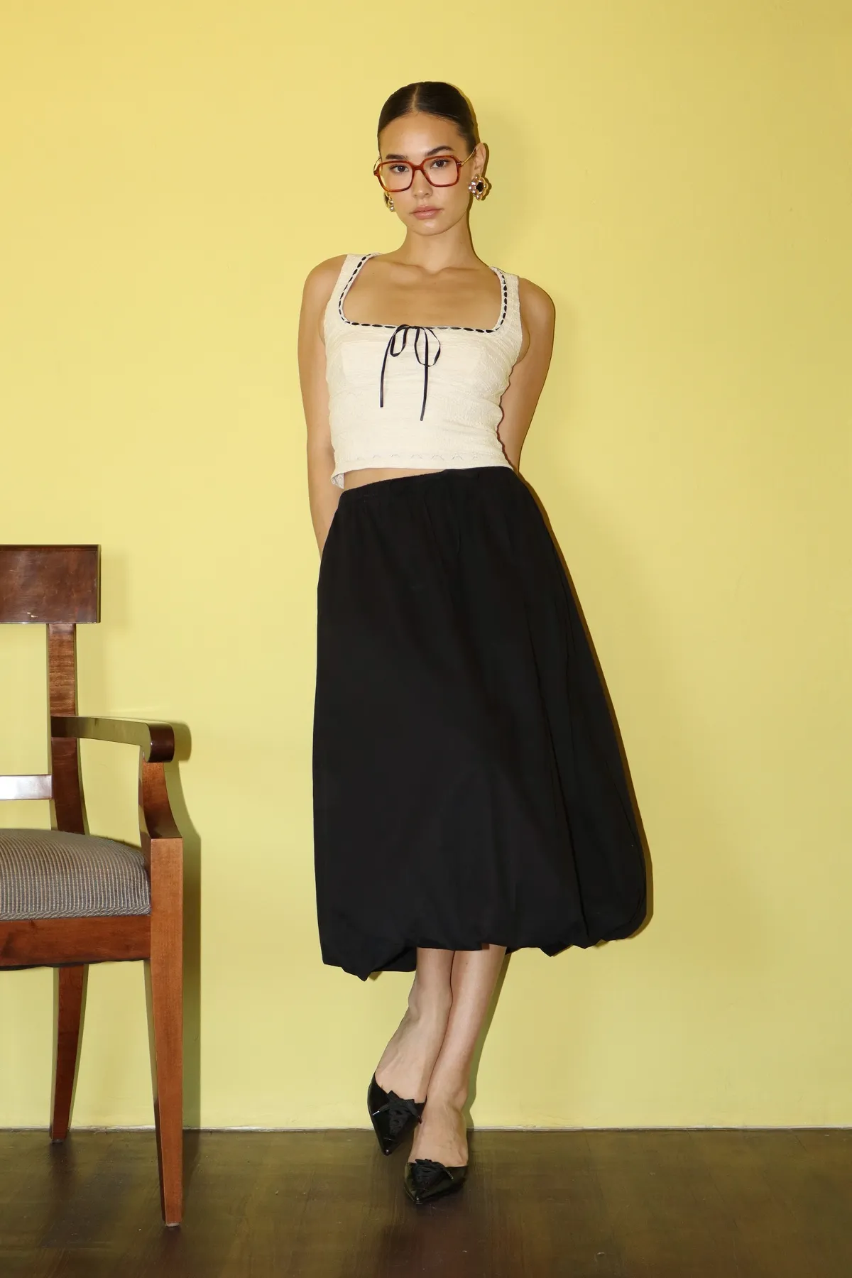 Whimsical Breeze Midi Skirt