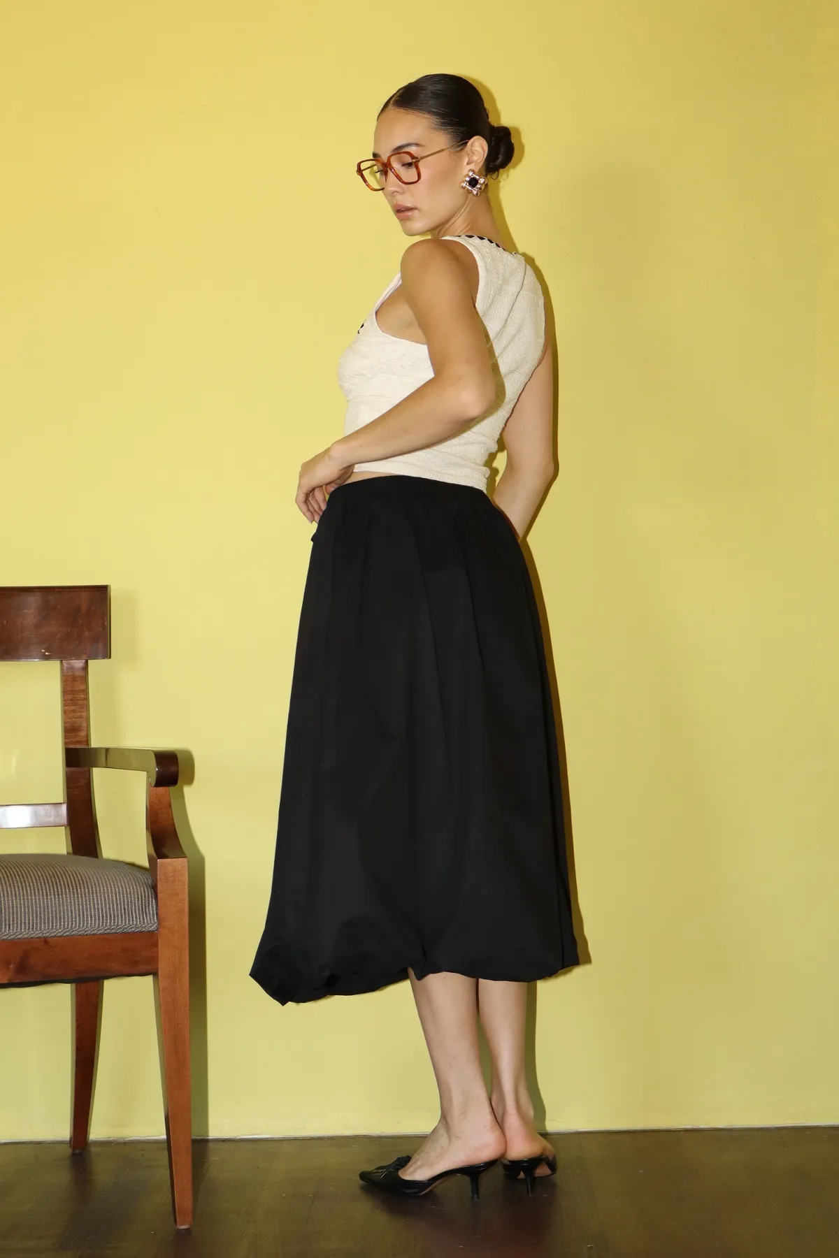 Whimsical Breeze Midi Skirt