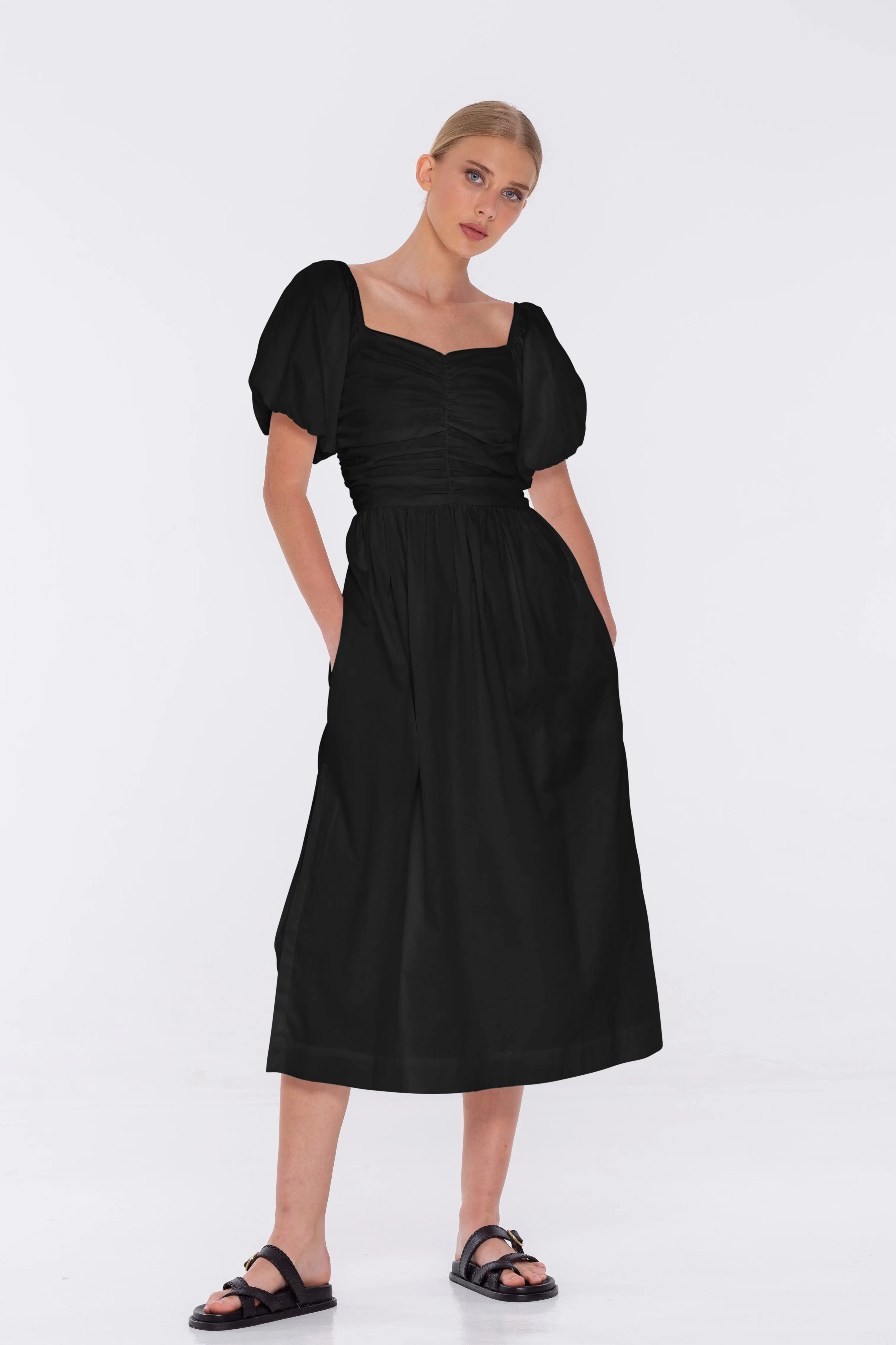 With Love Midi Dress - Black