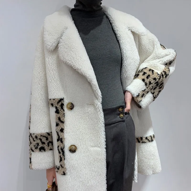 Women's Autumn/Winter Casual Warm Coat With Sheep Fur