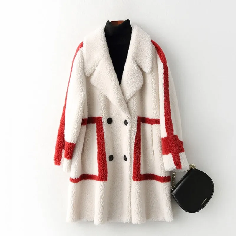 Women's Autumn/Winter Casual Warm Coat With Sheep Fur