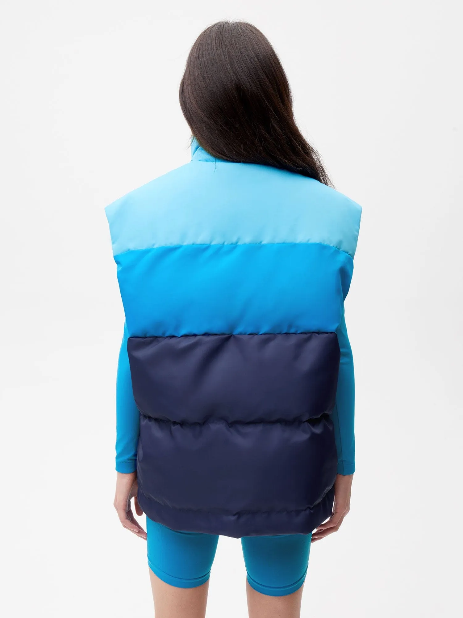 Womens FLWRDWN™ Gilet—navy blue