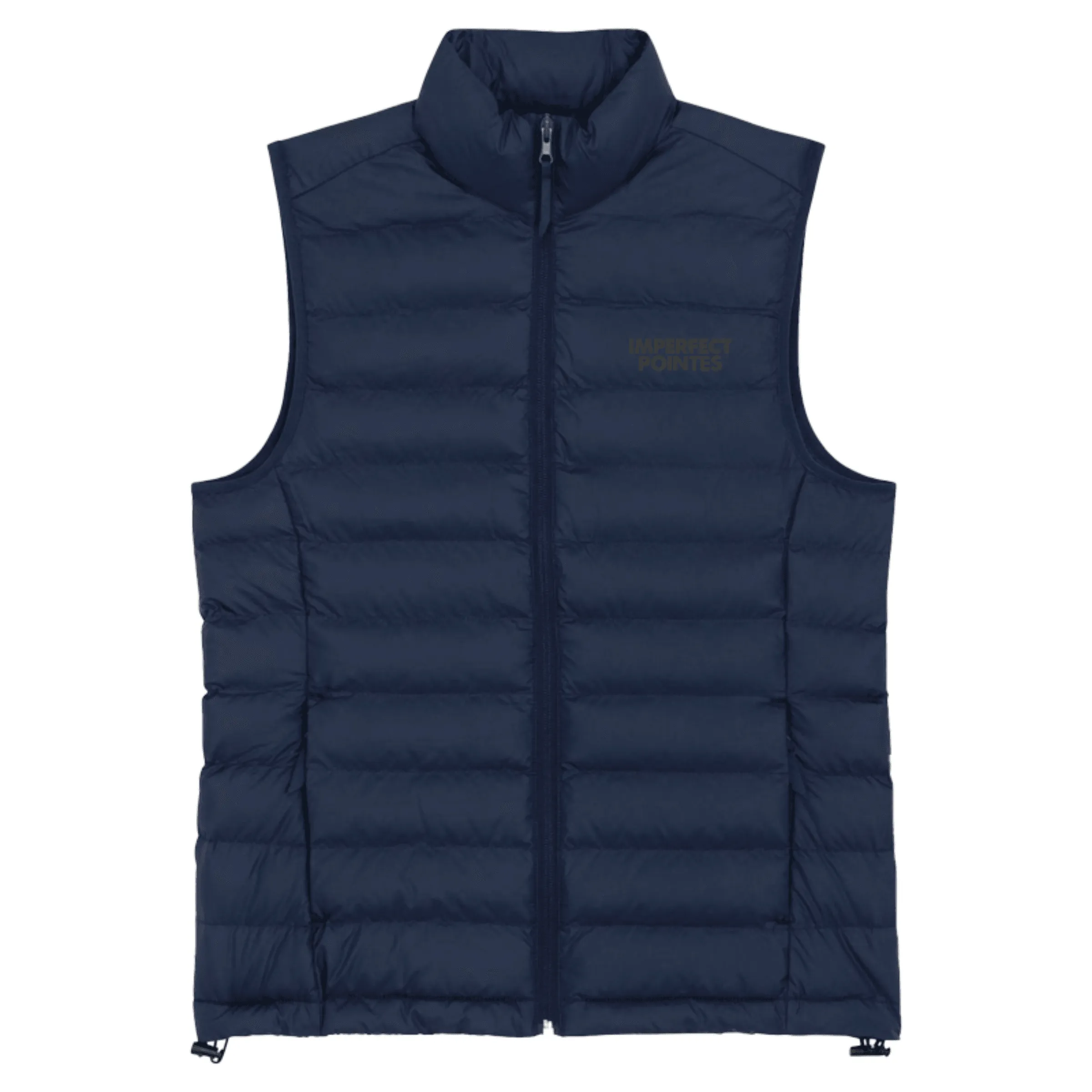 Womens Quilted Bodywarmer Gilet with Embroidered BLACK Logo