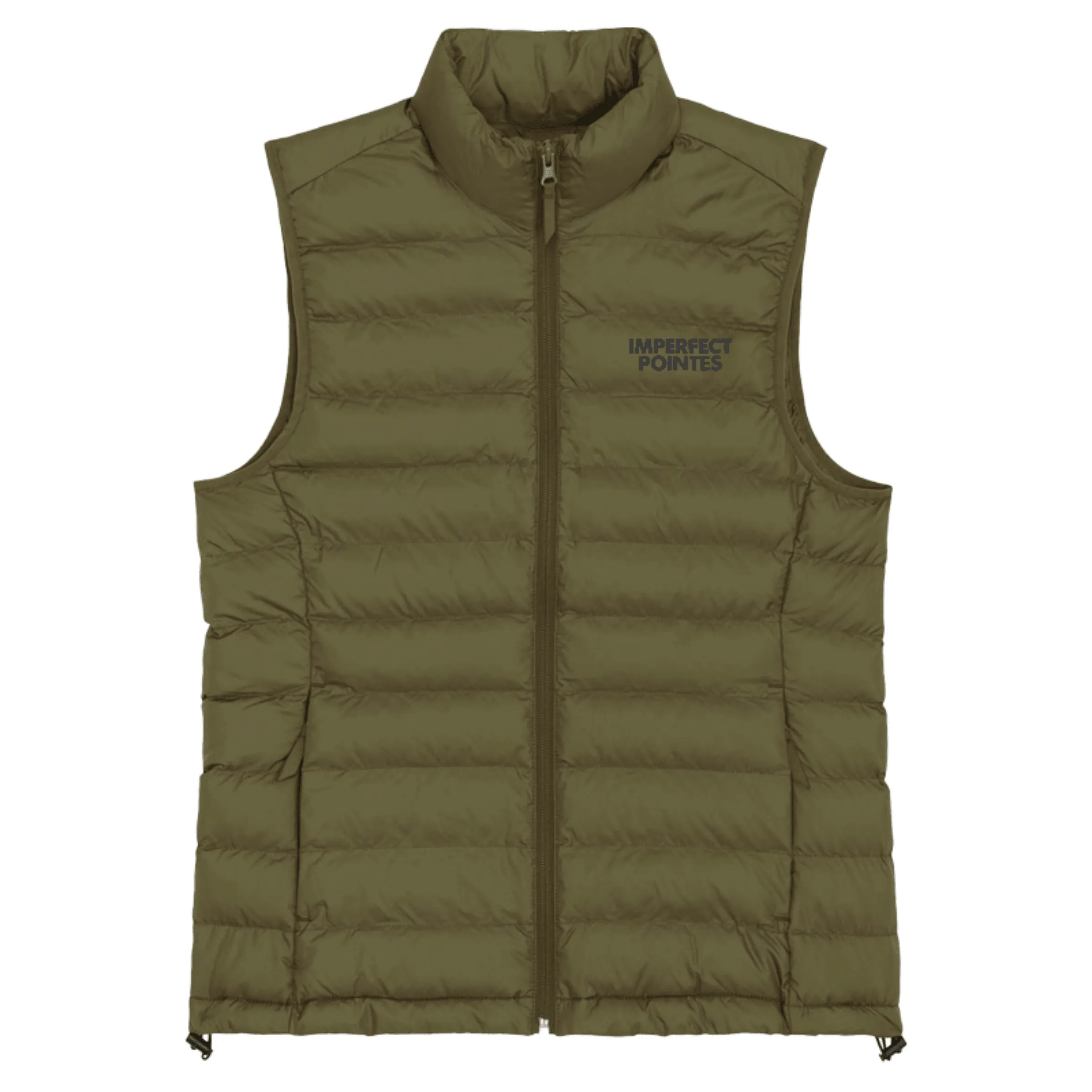 Womens Quilted Bodywarmer Gilet with Embroidered BLACK Logo