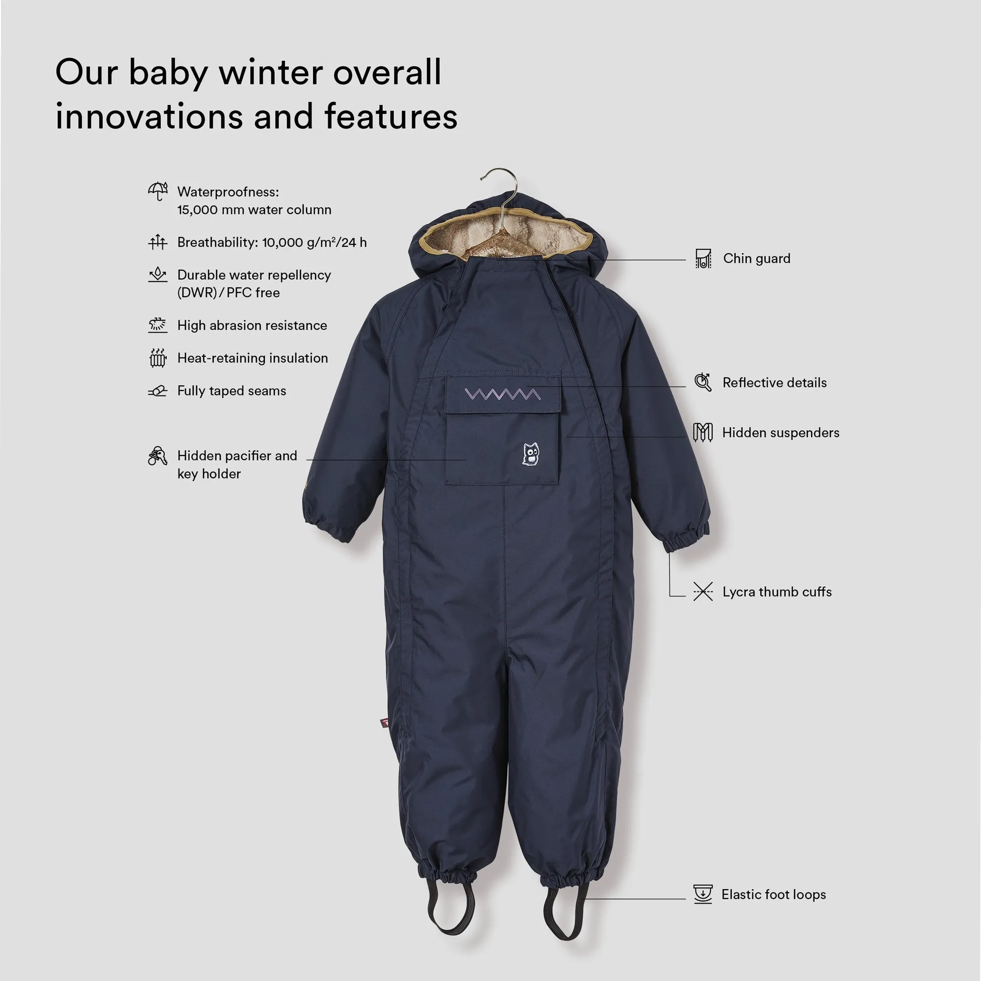 Zack baby winter overall