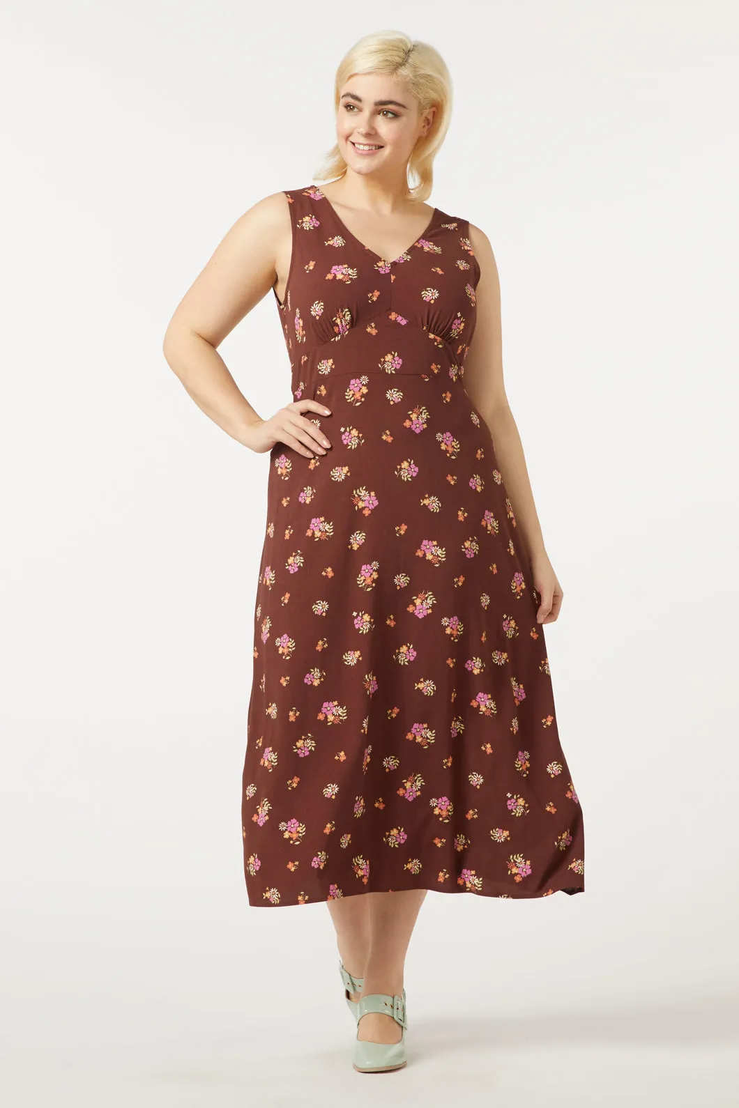 Ziva Floral Midi Dress